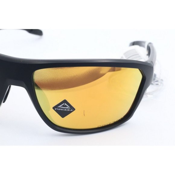 Oakley Cranksharft OO9416-2664 Matte Wrap Black Sunglasses Gold PRIZM Polarized - Picture 3 of 10
